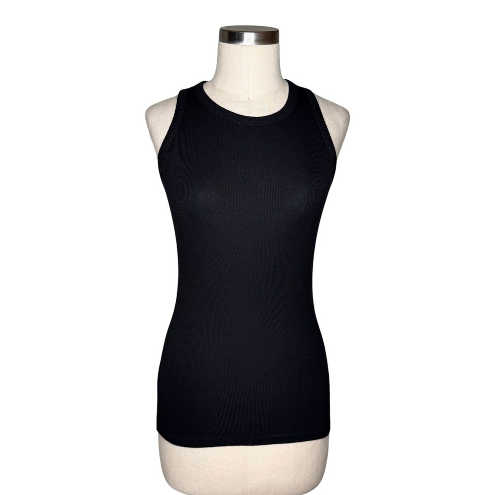 SEN‎ Tank Top Black Ribbed Micro Modal Sleeveless Women's Size 1 US Size Small
